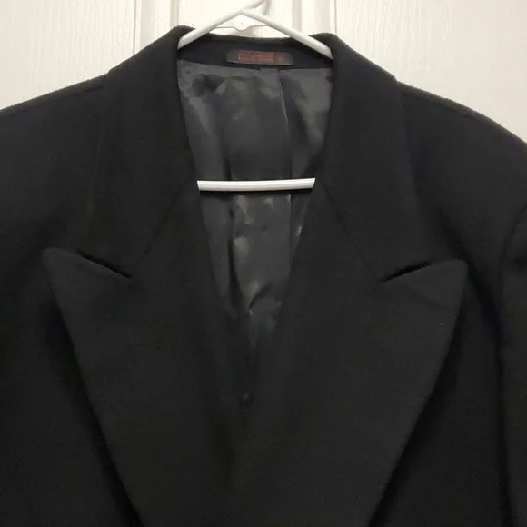 Mens Wool Coat,Black by BOSTON'S TRADERS - Picture 4 of 14